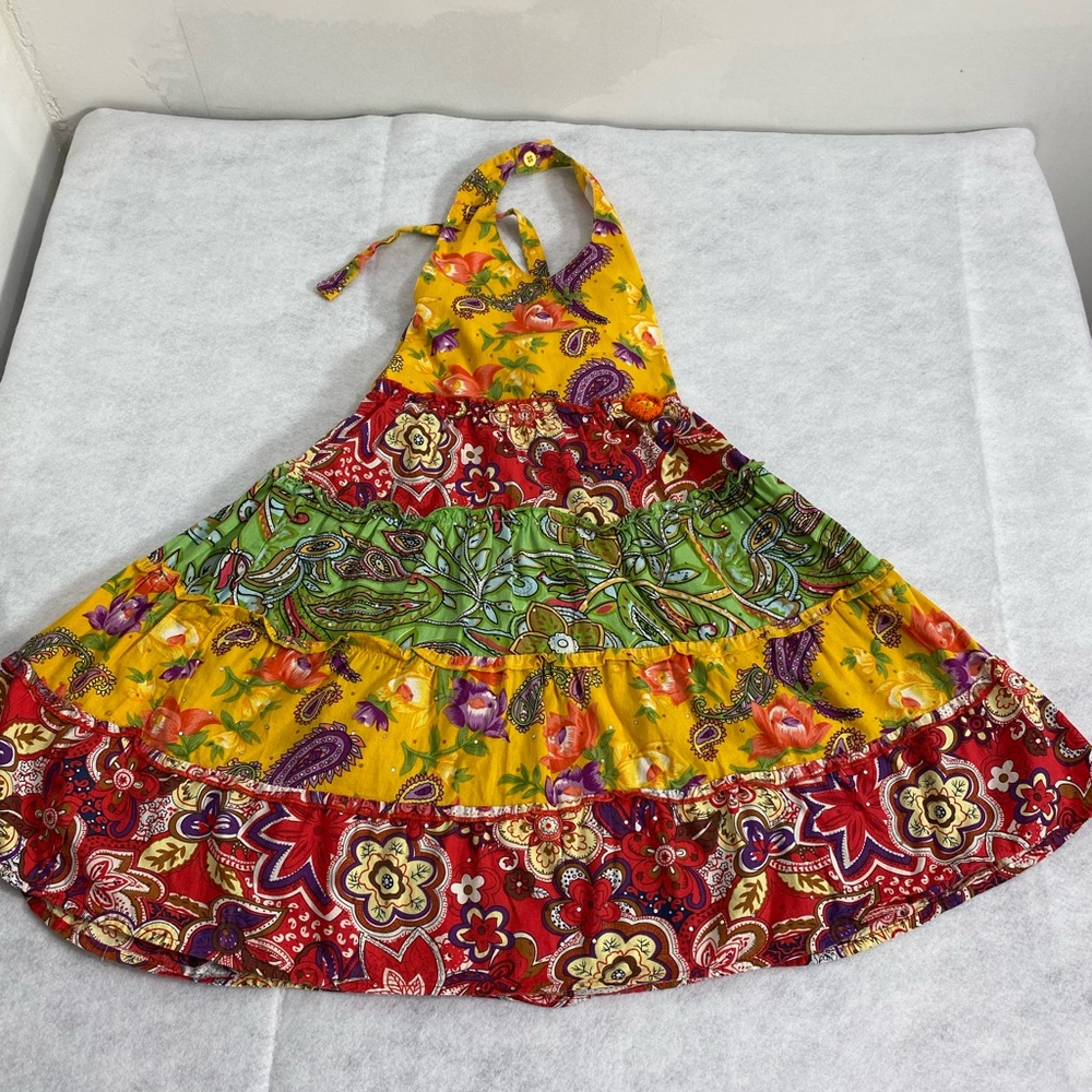 Floral Kids Casual Dress - Multicolor